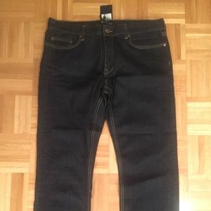 Five Four Raw Denim Jeans, Relaxed Fit